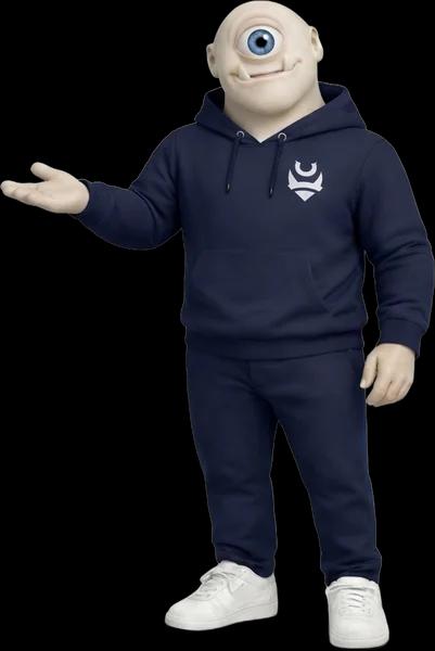The Cyclop mascot presenting the community