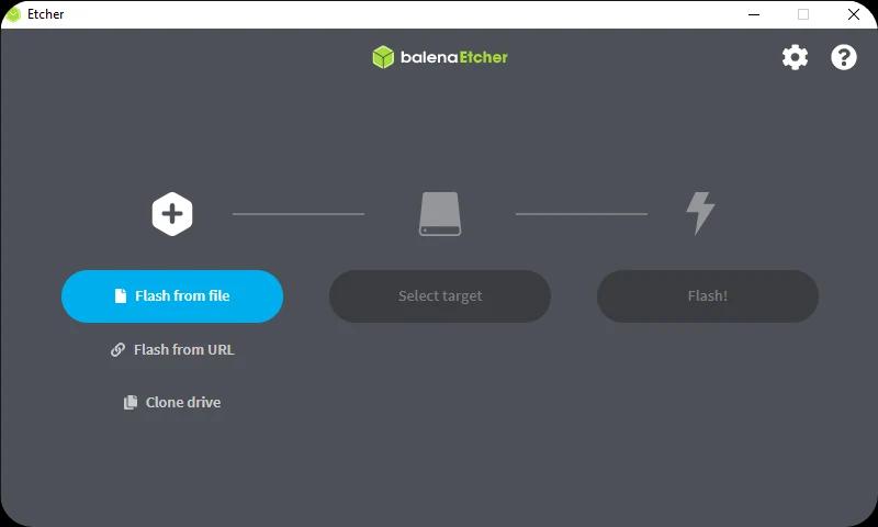 Flashing the Cyclop OS ISO with Balena Etcher