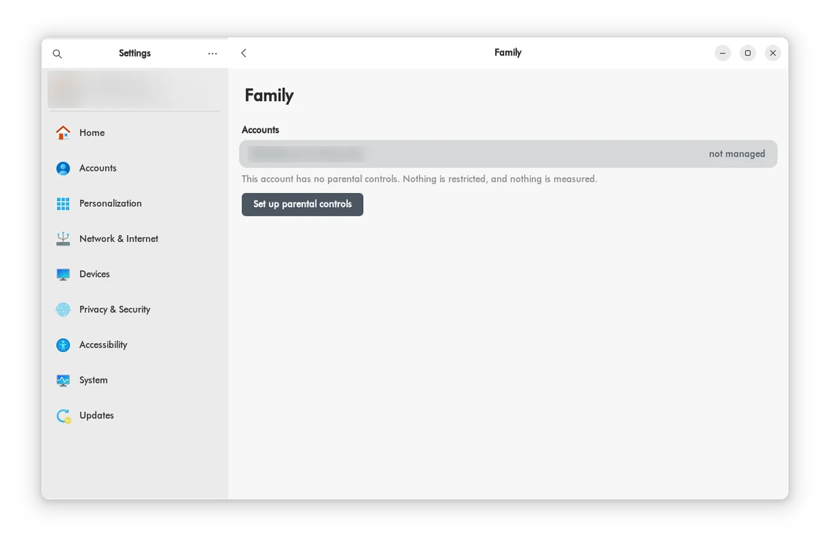 Parental controls